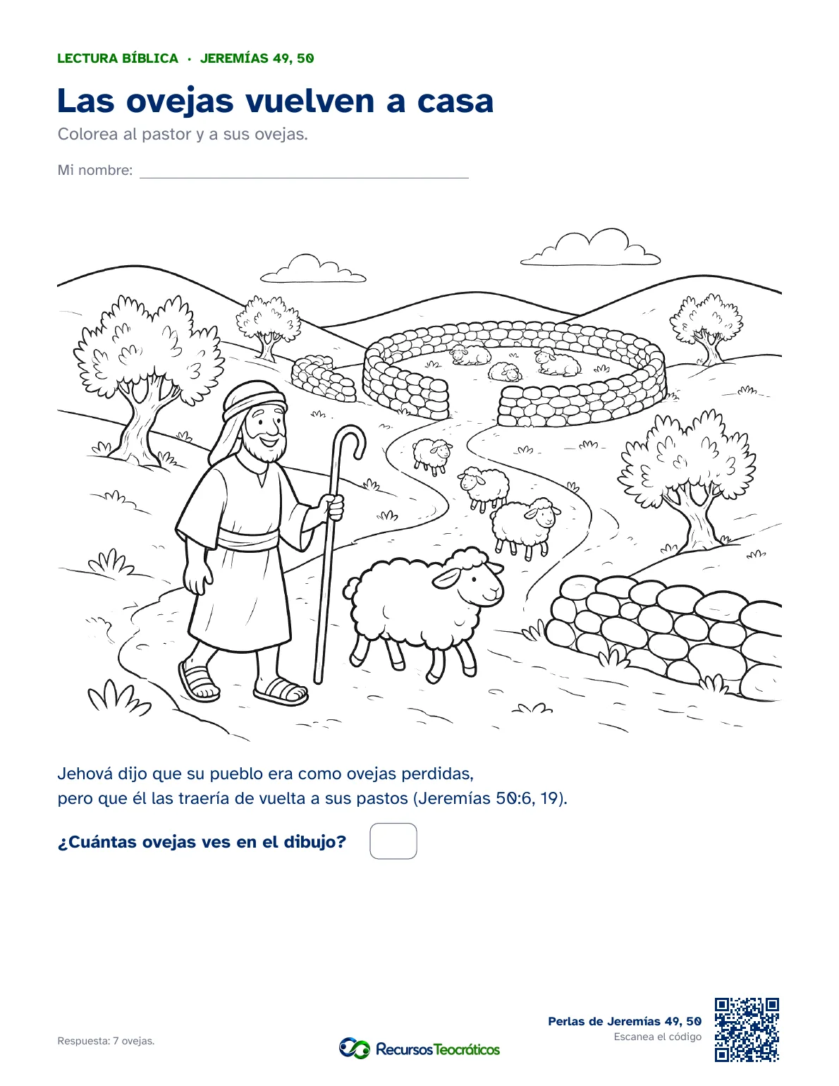 Cómo se ve: Jeremías 49-50 · Dibujo para colorear para niños