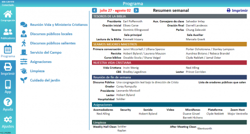 Más información sobre "JW Scheduler | ¡Planificador para la Reunión Vida y Ministerio Cristianos, Planificador para los Discursos Públicos, Programa JW Secretary, Planificador para las salidas al Servicio del Campo y más!"