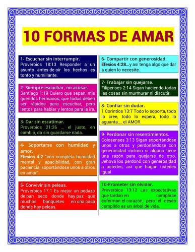 Más información sobre "10 formas de amar"