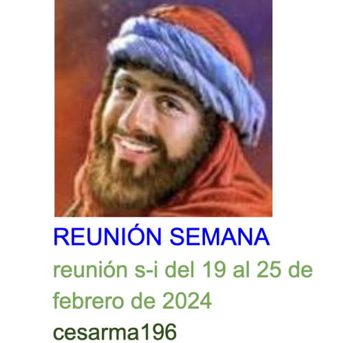 Más información sobre "Reunion s-i del 19 a 25 de febrero de 2024"