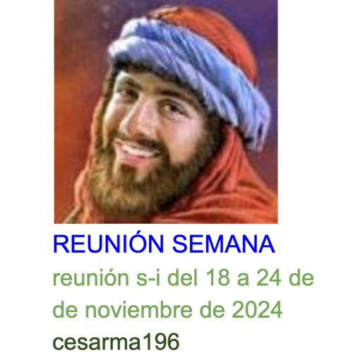 Más información sobre "Reunion s-i del 18 al 24 de noviembre de 2024"