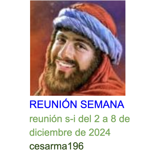 Más información sobre "Reunion s-i del 2 al 8 de diciembre de 2024"