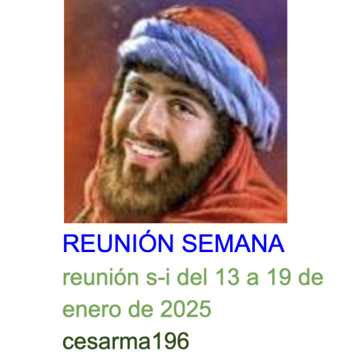 Más información sobre "Reunion s-i del 13 al 19 de enero de 2025"