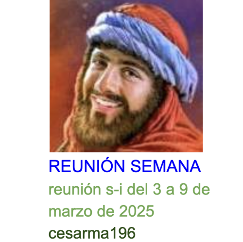 Más información sobre "Reunion s-i del 3 al 9 de marzo de 2025"